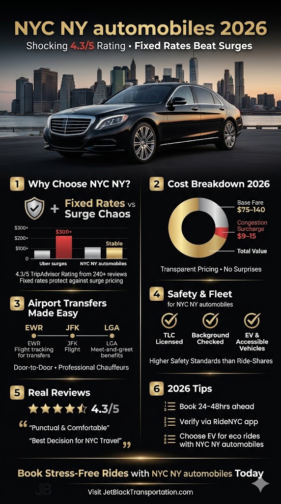Infographic NYC NY automobiles