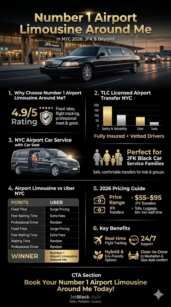 Infographic Number 1 Airport limousine around me