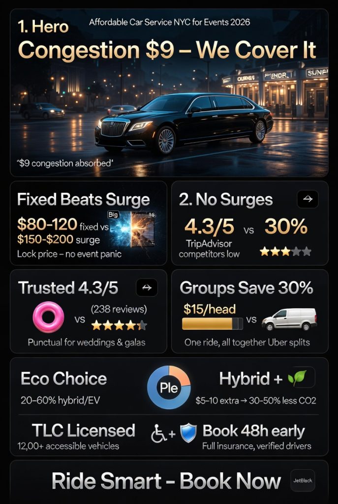 Infographic affordable car service nyc for events