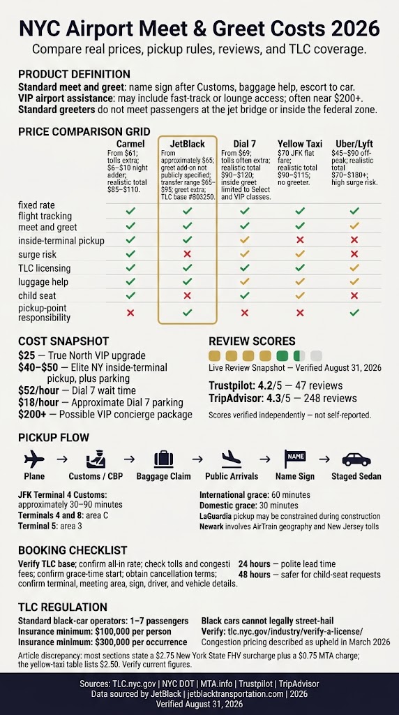 Infographic airport meet and greet services