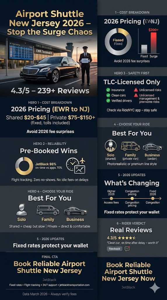 Infographic airport shuttle new jersey