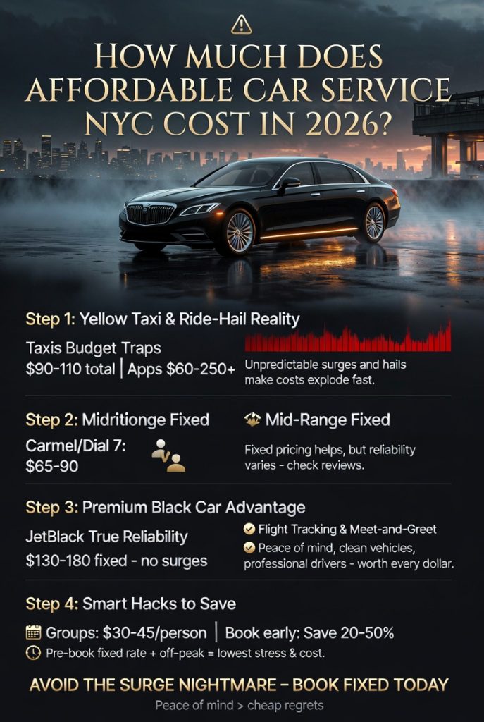 Infographic how much does affordable car service nyc cost