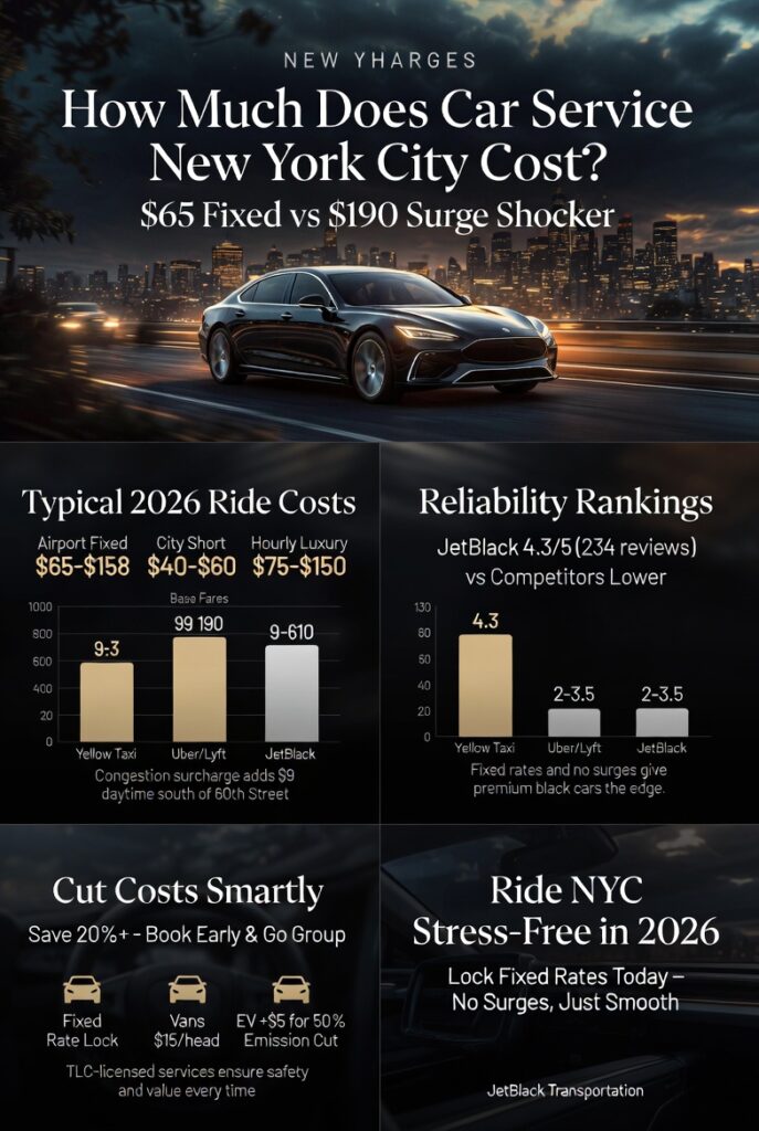 How Much Does Car Service New York City Cost Ultimate 2026 Guide 3 January 5, 2026 Infographic How Much Does Car Service New York City Cost