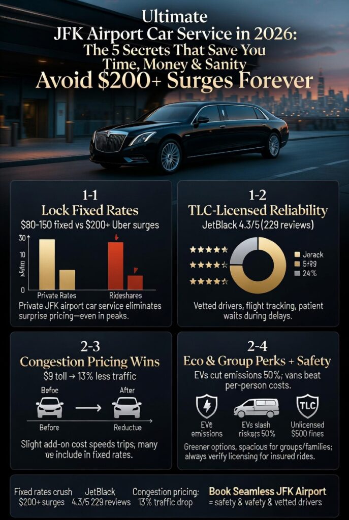 Infographic jfk airport car