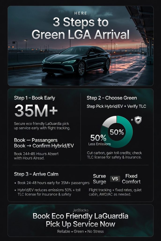 Infographic eco friendly laguardia pick up service