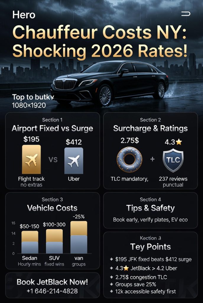 Infographic how much does chauffeur service cost in new york