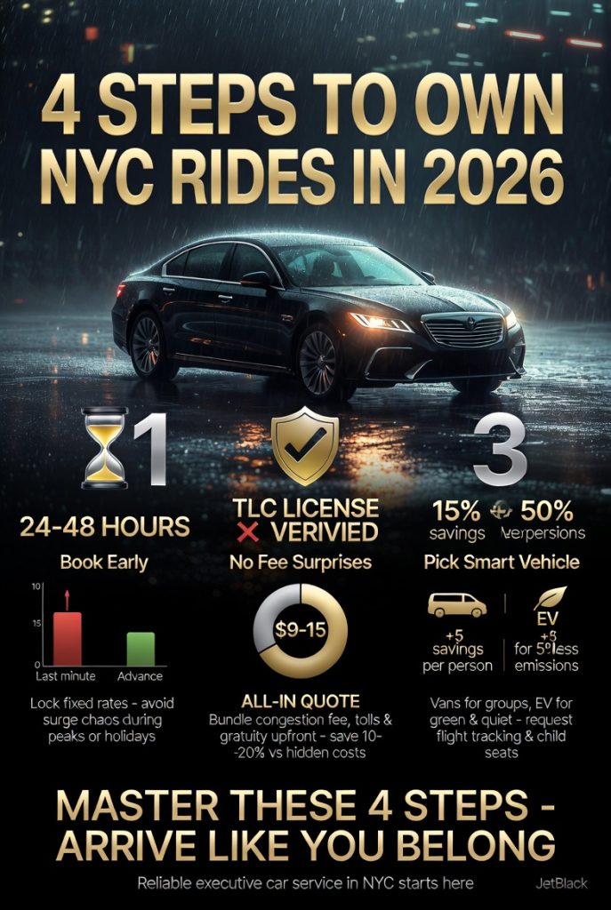 Infographic How To Book An Executive Car Service In Nyc