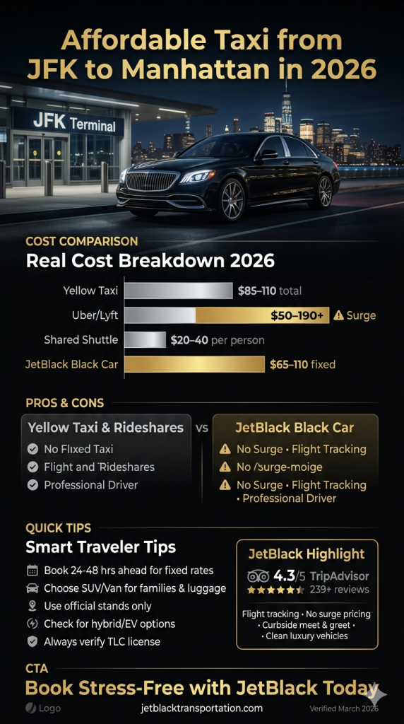 Affordable Taxi from JFK to Manhattan in 2026: What I’ve Learned After Too Many Late-Night Runs Ethan Navarro September 22, 2026
