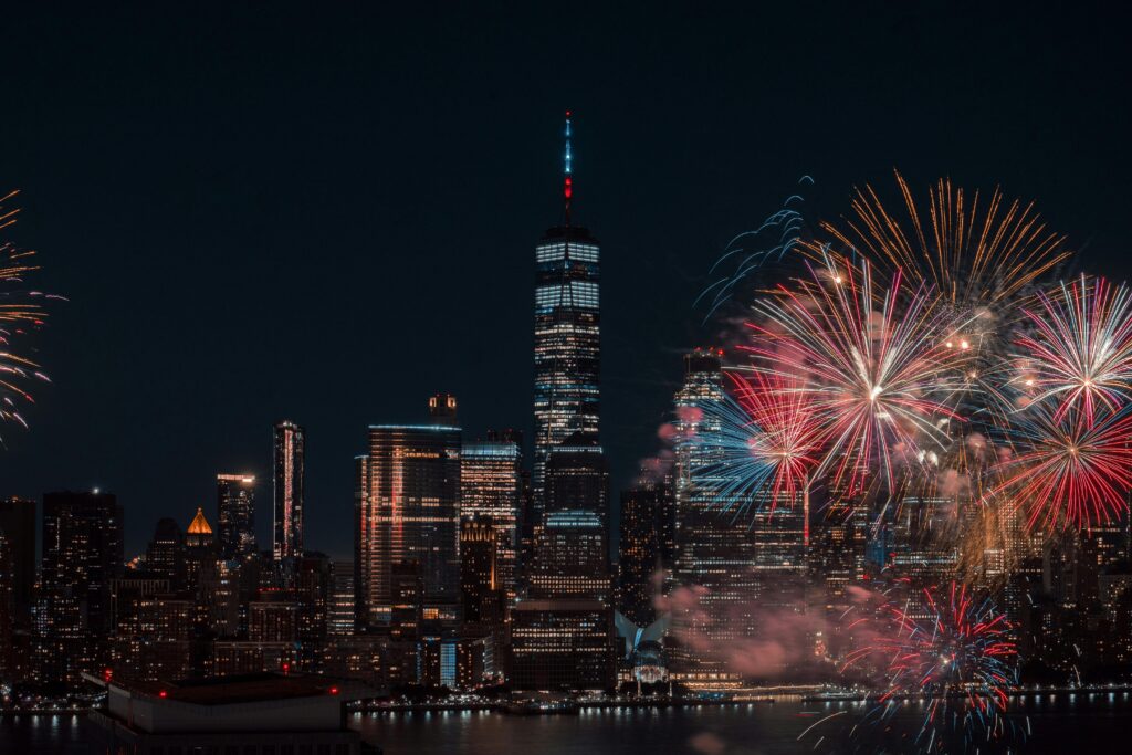 Match a Limo NYC: 5 Honest Comparisons for First-Time Visitors 2026 6 September 24, 2026 Colorful fireworks illuminating the New York City skyline at night, capturing a vibrant celebration.