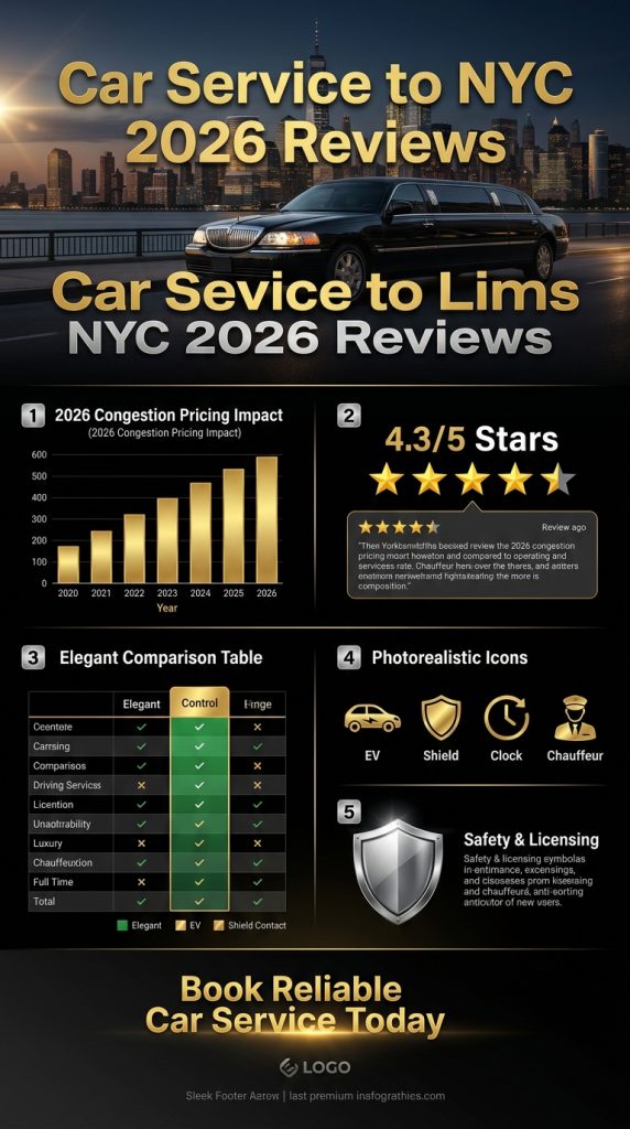 car service to new york city reviews 2026 Infographic showing 2026 NYC congestion pricing impacts on car service to new york city reviews 2026