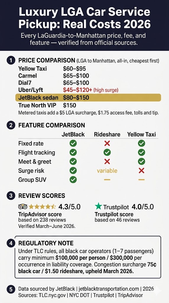 Infographic luxury lga car service pickup