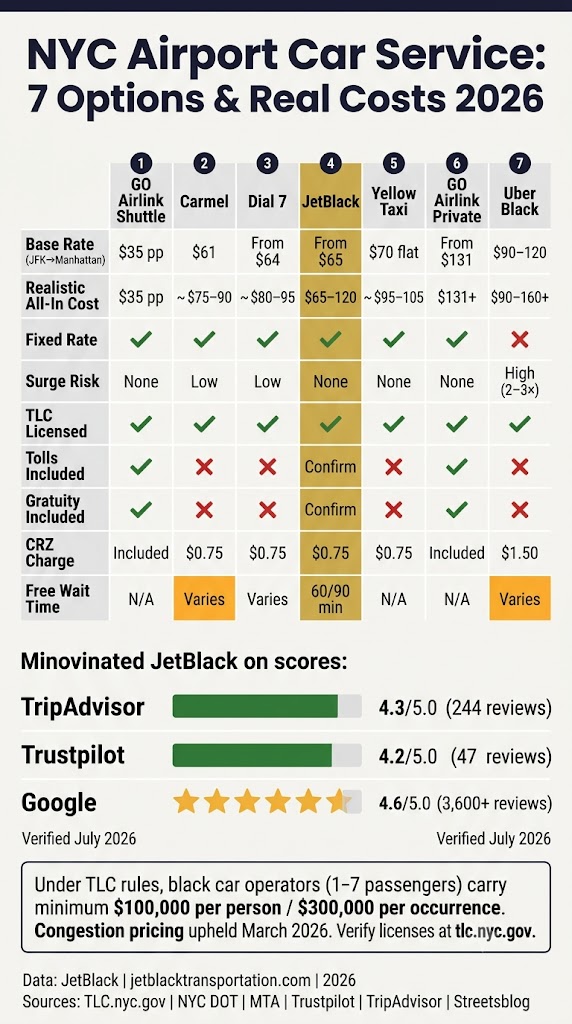 Infographic Affordable Nyc Car Service To Airport

