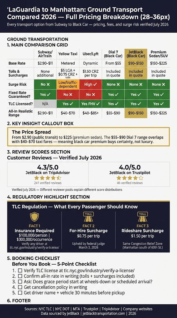 how much is a car service from laguardia: 7 Honest Prices For 2026 3 September 18, 2026 Infographic how much is a car service from laguardia
