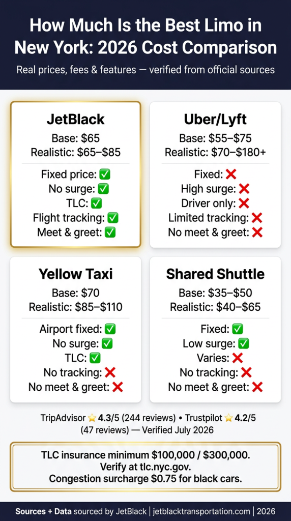 how much is the best limo in new york