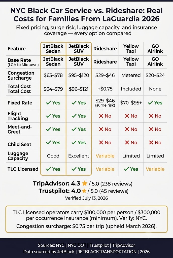 Infographic how to book ny car service from lga