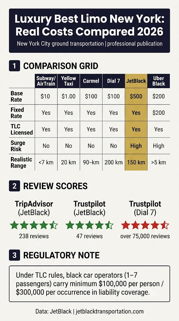 Luxury Best Limo New York: 7 Honest Facts for 2026 3 September 24, 2026 Infographic luxury best limo new york