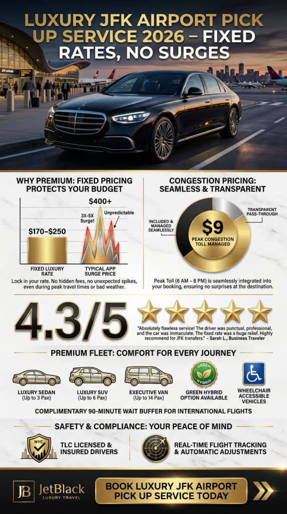 luxury jfk airport pick up service