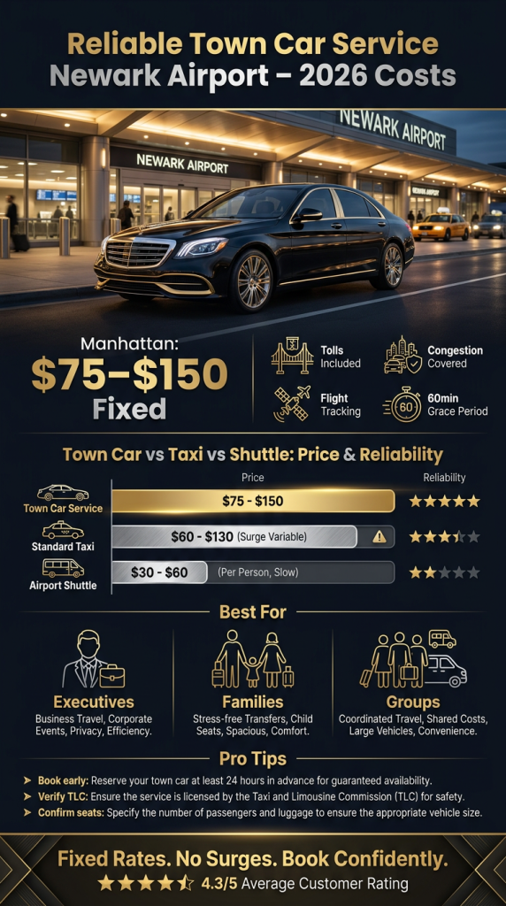 reliable town car service newark airport