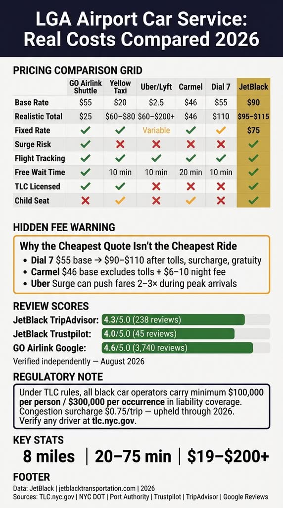 LGA Airport Car Service: 7 Honest Facts for 2026 3 September 18, 2026 LGA Airport Car Service: 7 Honest Facts for 2026 Ethan Navarro September 18, 2026