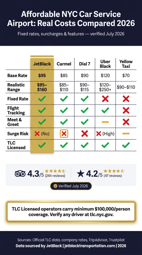 affordable nyc car service airport