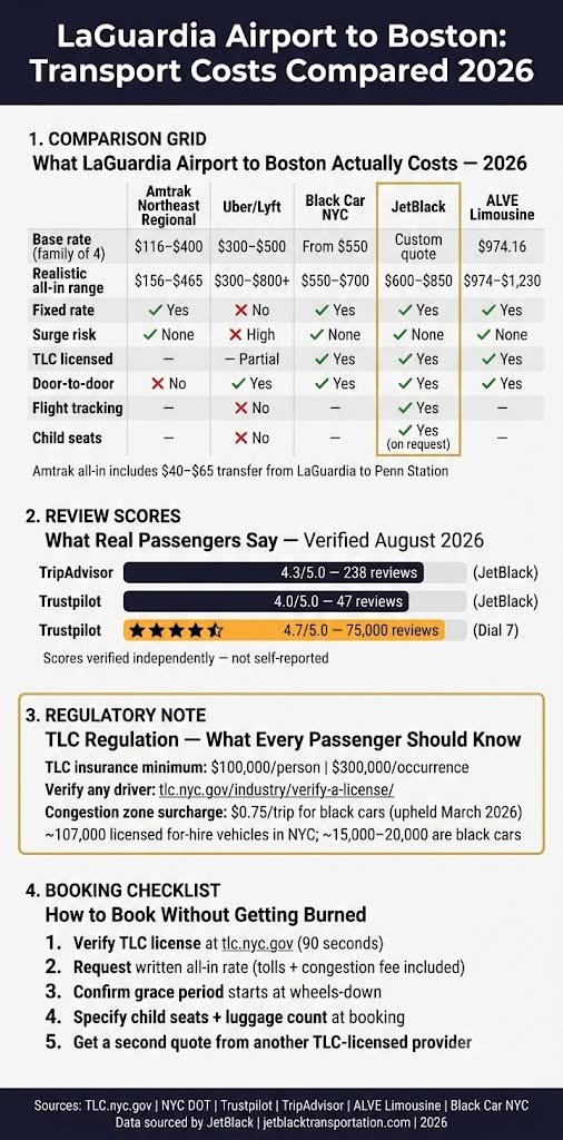 Laguardia Airport To Boston Infographic
Laguardia Airport To Boston