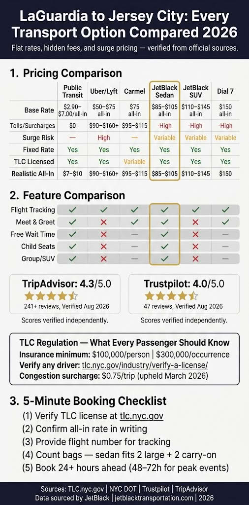 infographic
laguardia airport to jersey city