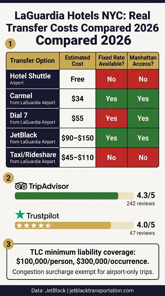 Infographic laguardia hotels nyc