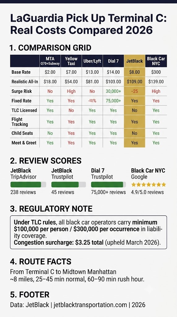 LaGuardia Pick Up Terminal C: 7 Honest First-Timer Facts 3 October 2, 2026 Infographic laguardia pick up terminal c