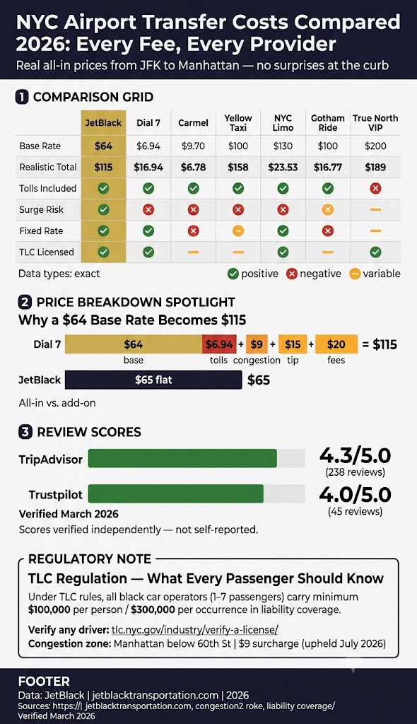 Infographic limousine rental nyc for airport transfers