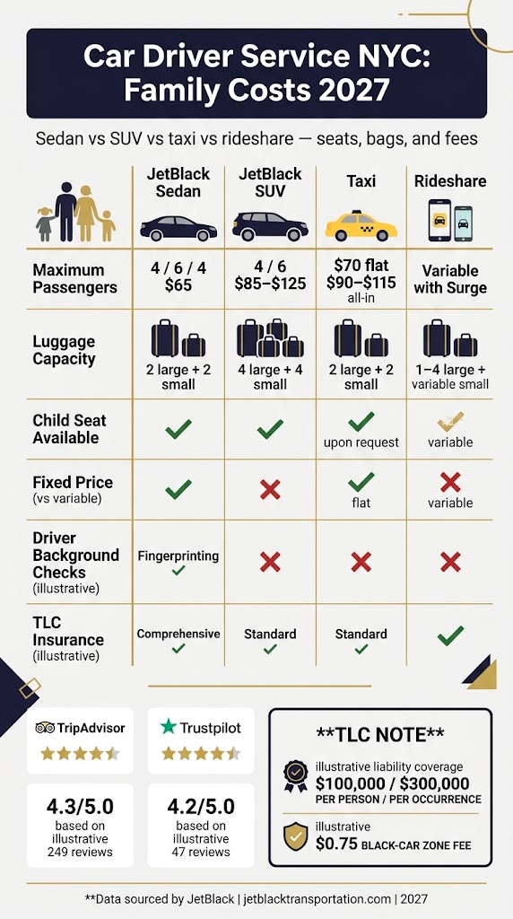 Infographic Car Driver Service