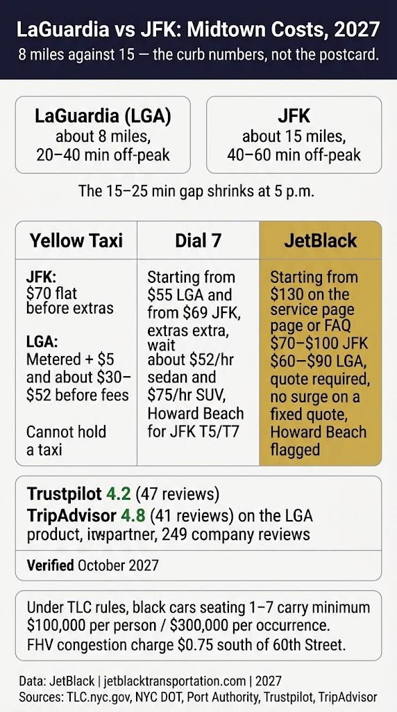 Blogs | Articles | News | Tips & Tricks | Video | FAQ | Infomation 4 October 11, 2026 Infographic comparing New York airports: LaGuardia vs JFK