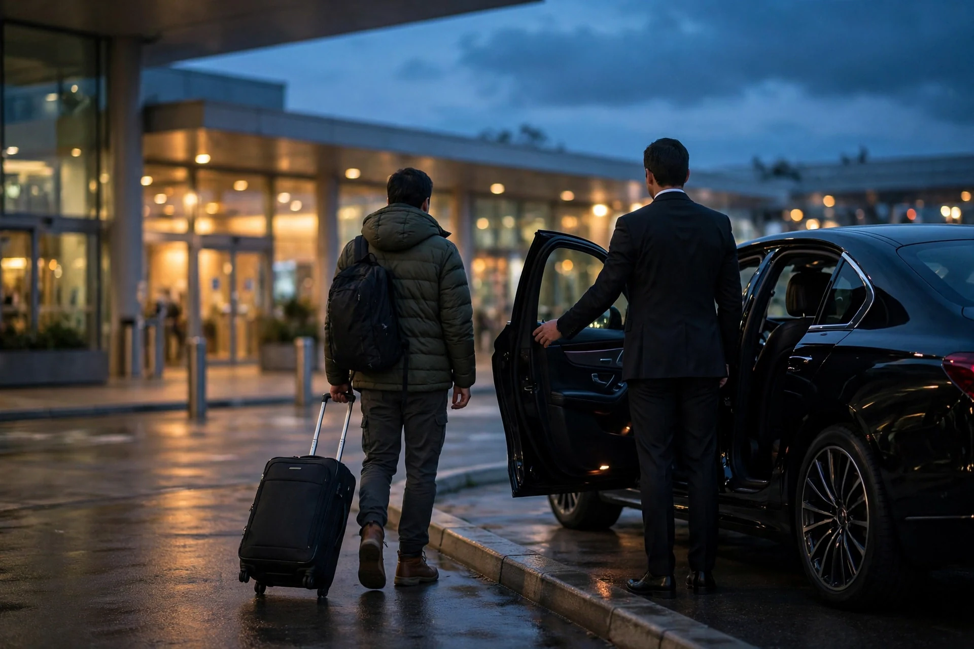 best car service from JFK to Brookfield Car Service: a JetBlack car ready for the run