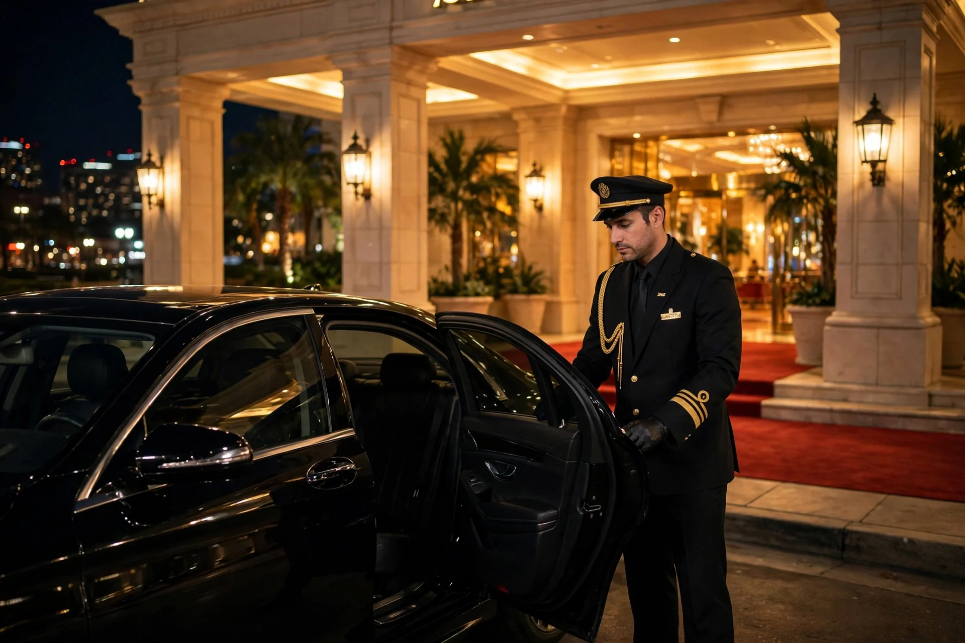 best car service from Limo from JFK to Greenfield Hill: a JetBlack car ready for the run